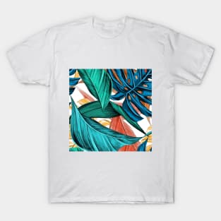 Blue-ish palm leaves T-Shirt